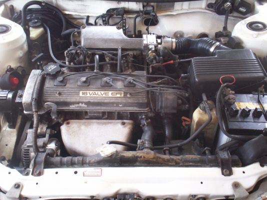 รถโตโยต้า3ห่วง AE101 ปี92 สีขาว 1.6GLi เกียร์AUTOกระจกไฟฟ้าเซนทรัลล็อก CD DVD แม็ก15 แก๊สLPG