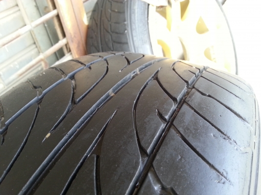 TE37 ขอบ 17 6รู พร้อมยาง Dunlop ปี11 ***ล้อมีคู่เดียว***