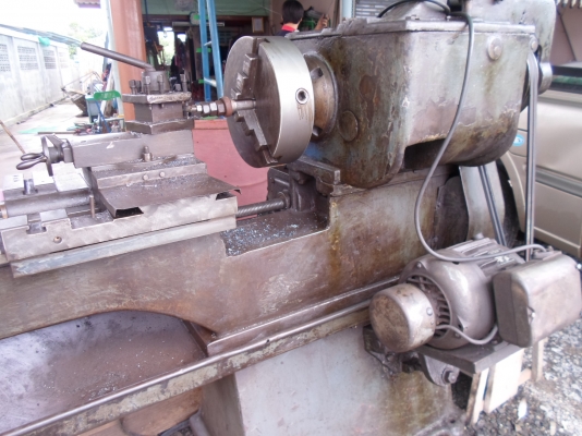 แท่นกลึง 7 ฟุต รุ่นหนัก 2 เพลา เกียร์บล็ออก กลึงเกลียวได้ 75,000