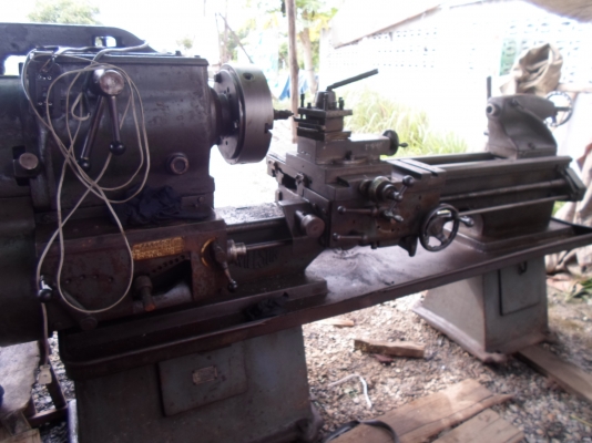 แท่นกลึง 7 ฟุต รุ่นหนัก 2 เพลา เกียร์บล็ออก กลึงเกลียวได้ 75,000