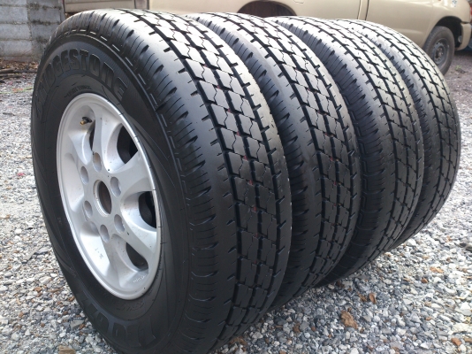 ขายแม็ก NISSAN. BIG-M พร้อมยาง บริสโตร์195R14 ยางปี11 จำนวน 1 ชุด ขายแม็ก NISSAN. BIG-M พร้อมยาง บริสโตร์195R14 ยางปี11 จำนวน 1 ชุด