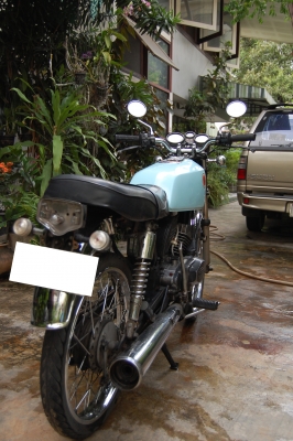 ขาย Kawasaki GTO เครื่องเดิม 5000บาท สีฟ้า มีเล่ม มีทะเบียน ต่อภาษีทุกปีครับ