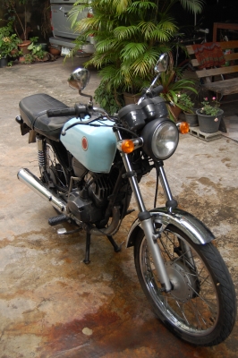 ขาย Kawasaki GTO เครื่องเดิม 5000บาท สีฟ้า มีเล่ม มีทะเบียน ต่อภาษีทุกปีครับ