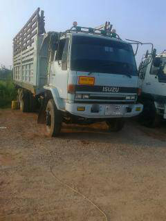 ขายรถบรรทุกพ่วง Isuzu 240 หัวขาว วางเครื่อง 270 แรง ดั๊มพ์แม่ลูก ลูก 2 คาน