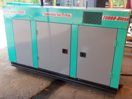 เครื่องปั่นไฟดีเซล 25 KVA. รับประกัน 6 เดือน