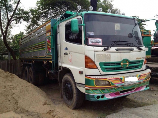 ขายสิบล้อ HIno MEGA FM 260 ปี50 พ่วงแม่ลูก ดั้ม หิน ทราย มิเนียม ลูก3 คาน