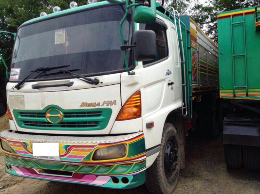 ขายสิบล้อ HIno MEGA FM 260 ปี50 พ่วงแม่ลูก ดั้ม หิน ทราย มิเนียม ลูก3 คาน