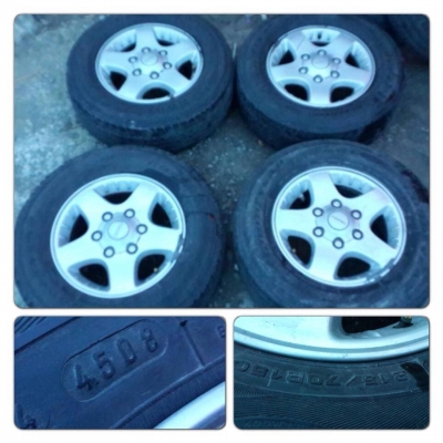 ขายล้อแม็ก Isuzu Dmax ขอบ 15 6รู139 +ยาง ราคา 4,200 บาทถูก