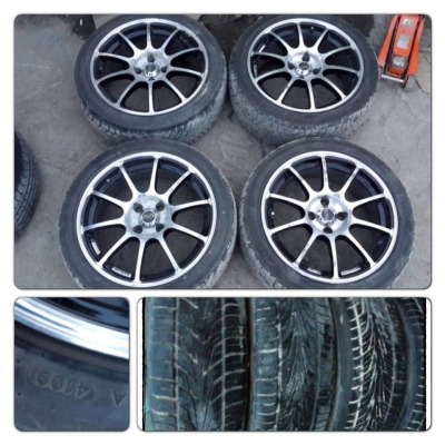 ขายแม็กมือ2 Advan RS ขอบ16 กว้าง7 4รู100+ ยาง ราคา7,900 บาทถูก