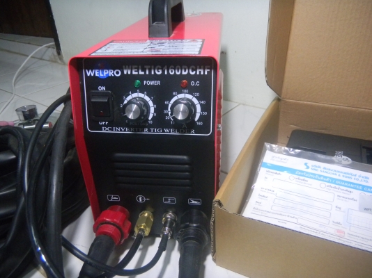ขายตู้เชื่อมทิก WELPRO TIG160D สภาพเกือบ100\% อายุไม่ถึง 2 เดือน อุปกรณ์ทุกอย่างอยู่้่้ครบครับ