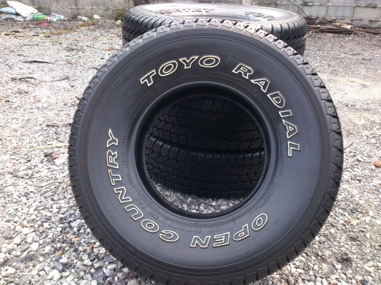 ขายยางใหม่ปี09 TOYO ขนาด 31&times;10.50R15 MADE  IN  JAPAN  จำนวน  4  เส้น ราคา 8500