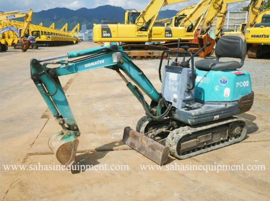 รถขุด PC02-1A S/N 165XX รถนอก ขายถูก บจก.สหสินอีควิปเม้นท์ โทร.081-5851880, 02-5168100-1 www.sahasinequipment.com