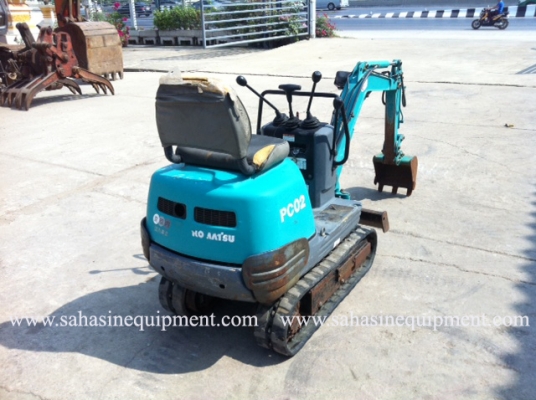 รถขุด PC02-1A S/N 165XX รถนอก ขายถูก บจก.สหสินอีควิปเม้นท์ โทร.081-5851880, 02-5168100-1 www.sahasinequipment.com รถขุด PC02-1A S/N 165XX รถนอก ขายถูก บจก.สหสินอีควิปเม้นท์ โทร.081-5851880, 02-5168100-1 www.sahasinequipment.com