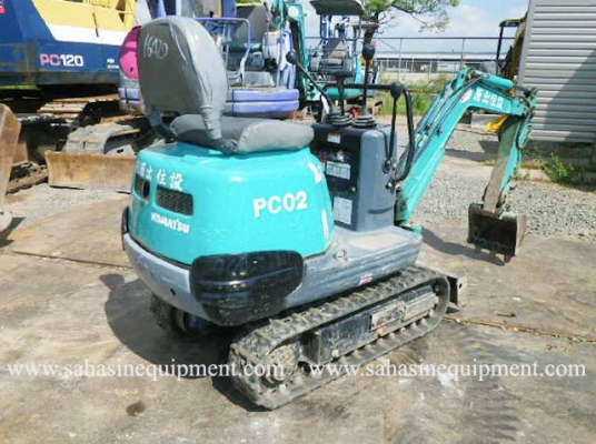 รถขุด PC02-1A S/N 164XX รถนอก นำเข้า บจก.สหสินอีควิปเม้นท์ โทร.081-5851880, 02-5168100-1 www.sahasinequipment.com รถขุด PC02-1A S/N 164XX รถนอก นำเข้า บจก.สหสินอีควิปเม้นท์ โทร.081-5851880, 02-5168100-1 www.sahasinequipment.com