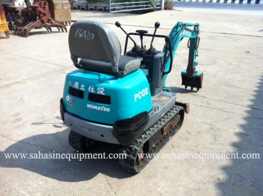 รถขุด PC02-1A S/N 164XX รถนอก นำเข้า บจก.สหสินอีควิปเม้นท์ โทร.081-5851880, 02-5168100-1 www.sahasinequipment.com รถขุด PC02-1A S/N 164XX รถนอก นำเข้า บจก.สหสินอีควิปเม้นท์ โทร.081-5851880, 02-5168100-1 www.sahasinequipment.com