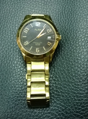 ALBA by seiko เรือนสีทอง สายทอง ALBA by seiko เรือนสีทอง สายทอง