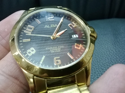 ALBA by seiko  เรือนสีทอง สายทอง