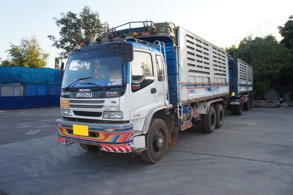 รถบรรทุกพ่วงดั๊มพ์คอกเกษตร ยี่ห้อ ISUZU 320 แรงม้า
