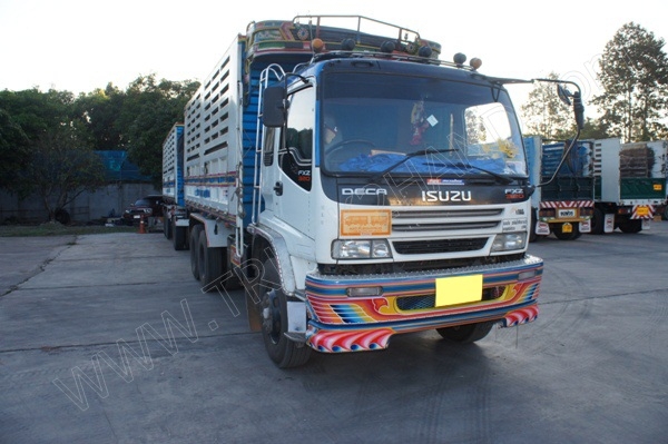รถบรรทุกพ่วงดั๊มพ์คอกเกษตร ยี่ห้อ ISUZU 320 แรงม้า