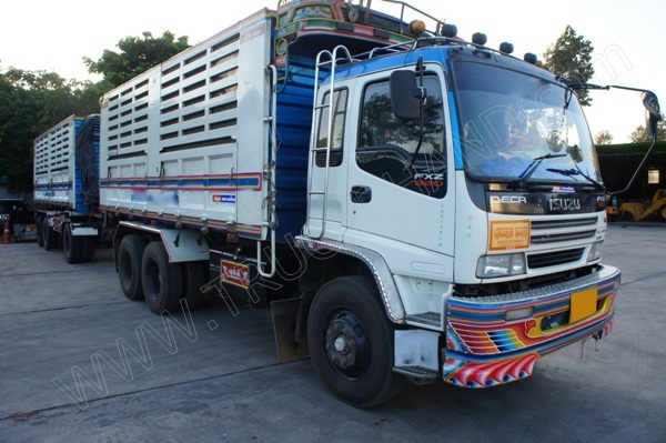 รถบรรทุกพ่วงดั๊มพ์คอกเกษตร ยี่ห้อ ISUZU 320 แรงม้า