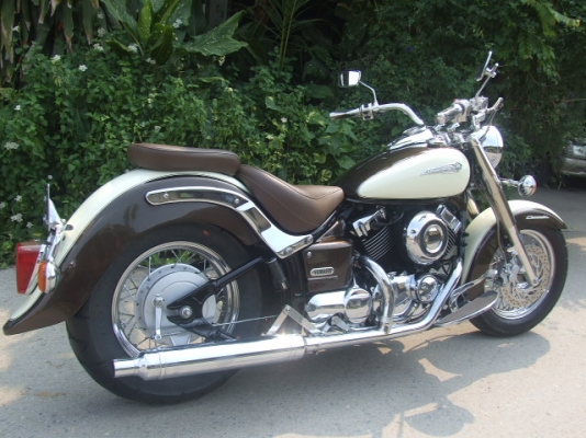 DRAGSTAR CLASSIC 400 ประกอบเก็บงานใหม่ สีทูโทนคลาสสิค สวย <<สรรพสามิต>>