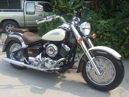 DRAGSTAR CLASSIC 400 ประกอบเก็บงานใหม่ สีทูโทนคลาสสิค สวย <<สรรพสามิต>>