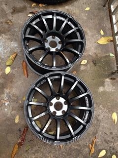 ขายล้อ ADVAN RS ขอบ17  5/114 กว้าง9  ET20   สีเทากัล  1คู่ครับ ถูกๆ
