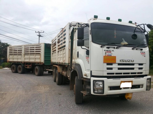 ต้องการขายด่วน ขายรถสิบล้อ Isuzu Deca 360 ปี 53 พ่วงแม่ลูก คอกเกษตรดั้มเหล็ก