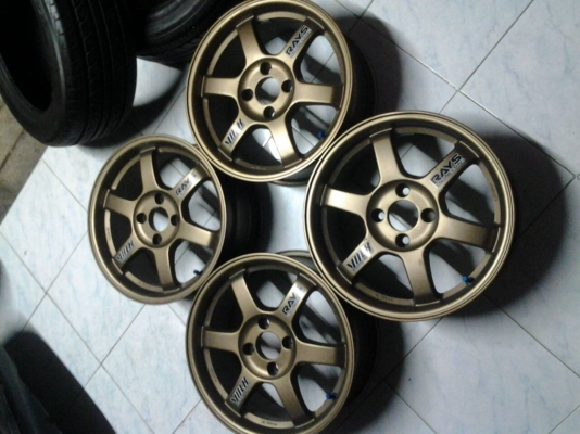 ขายล้อ TE37 15x6.5 ET38 4-100 ชุดละ 8,000 บาท ขายล้อ TE37 15x6.5 ET38 4-100 ชุดละ 8,000 บาท