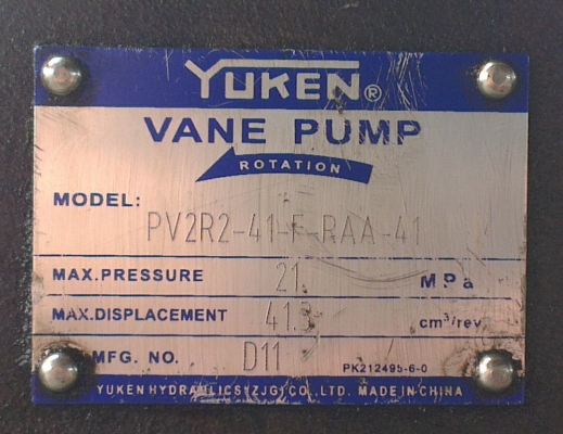 Sell> ปั้มไฮดรอลิคมือสอง ราคาถูก ยี่ห้อ Yuken เป็น Vane Pump ครับ กำแพงแสน นครปฐม