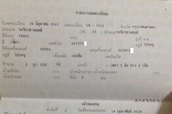 Vespa Sprint V 150 อิตาลีแท้ทะเบียนโอน 44,000 ด่วน !!!