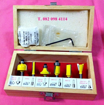 ดอกเร้าเตอร์ MKT แกน 1/4"  (ใช้กับทริมเมอร์) ชุดเล็ก 6 ดอก ราคาถูกมาก