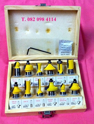 ดอกเร้าเตอร์ MKT แกน 1/4"  (ใช้กับทริมเมอร์) ชุด 12 ดอก ราคาถูกมาก