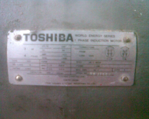 มอเตอร์โตชิบา 3 แรงไฟบ้าน ญี่ปุ่น มอเตอร์โตชิบา 3 แรงไฟบ้าน ญี่ปุ่น