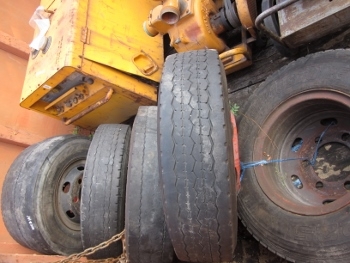 ขาย-ล้อยาง พร้อมกระทะ สำหรับรถบรรทุก 6 ล้อ จำนวน 6 เส้น ราคาถูก เพียง 15,000 บาท