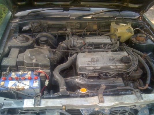 MITSUBISHI, GALANT 2.0 GTi โฉม ปี90-93 สีเขียว เกียร์ออโต้ ติดแก๊ส LPG