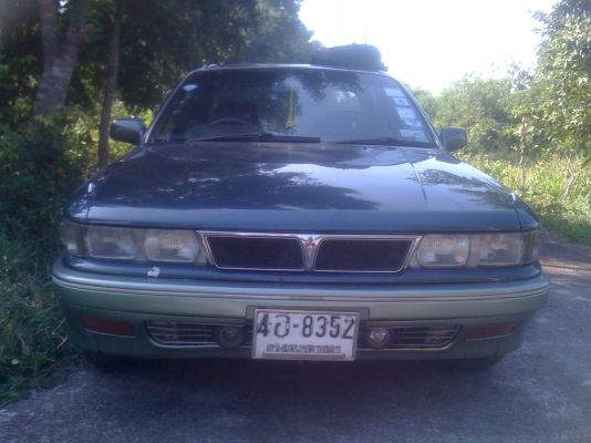 MITSUBISHI, GALANT 2.0 GTi โฉม ปี90-93 สีเขียว เกียร์ออโต้ ติดแก๊ส LPG