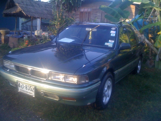 MITSUBISHI, GALANT 2.0 GTi โฉม ปี90-93 สีเขียว เกียร์ออโต้ ติดแก๊ส LPG
