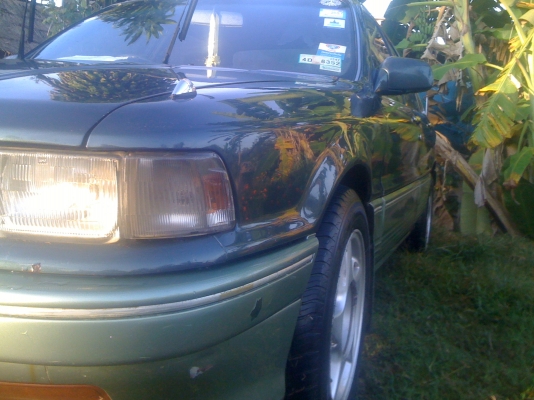 MITSUBISHI, GALANT 2.0 GTi โฉม ปี90-93 สีเขียว เกียร์ออโต้ ติดแก๊ส LPG