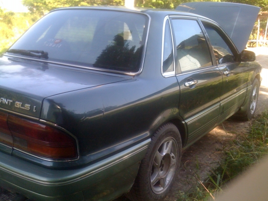 MITSUBISHI, GALANT 2.0 GTi โฉม ปี90-93 สีเขียว เกียร์ออโต้ ติดแก๊ส LPG