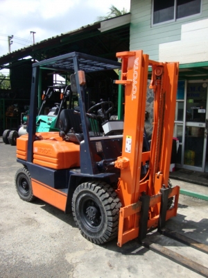 ++++ ขายด่วน !!!  รถโฟล์คลิฟท์  TOYOTA  5FD25   (รถนอก สภาพดี ) เครื่องยนต์ดีเซล  เสา 3 เมตร  เกียร์ธรรมดา  งา 1,070  มม. ยางลม  *** สนใจเข้ามาลองรถก่อนได้  ราคาคุยกันได้ครับ ***