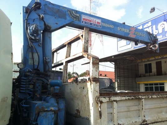 รถ 6 ล้อ HINO 195แรงม้า ติดเครน TADANO superZ FX 5 ตัน สามท่อน