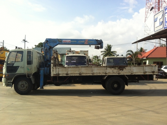 รถ 6 ล้อ HINO 195แรงม้า ติดเครน TADANO superZ FX 5 ตัน สามท่อน