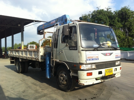 รถ 6 ล้อ HINO 195แรงม้า ติดเครน TADANO superZ FX 5 ตัน สามท่อน