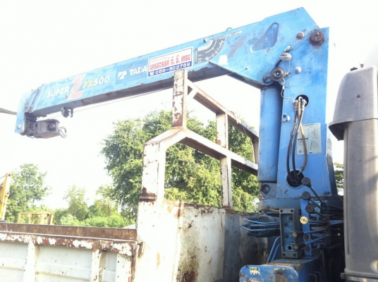 รถ 6 ล้อ HINO 195แรงม้า ติดเครน TADANO superZ FX 5 ตัน สามท่อน