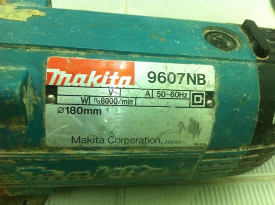 หินเจียรขนาด7นิ้วMakitaรุ่น9607NB สภาพดี ราคาถูกๆ