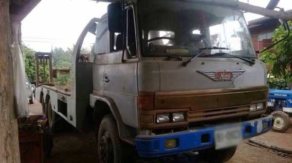 ขายเทเลอร์รถเกี่ยว HINO KT725 วางตัว F18 - 2 เพลา  เครื่อง EH700 เบรคจิฟฟี่