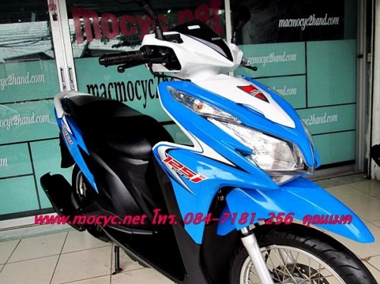 CLICK 125 i  สีนํ้าเงิน ขาว  ปี 55  เครื่องเดิมๆ   ((มีเล่มพร้อมโอน ))  27900