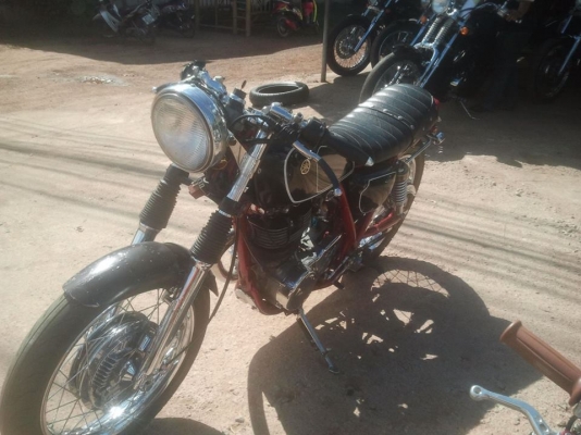 ขาย sr400 อินวอยน์ แต่งคาเฟ่  โครเมียมทั้งคัน