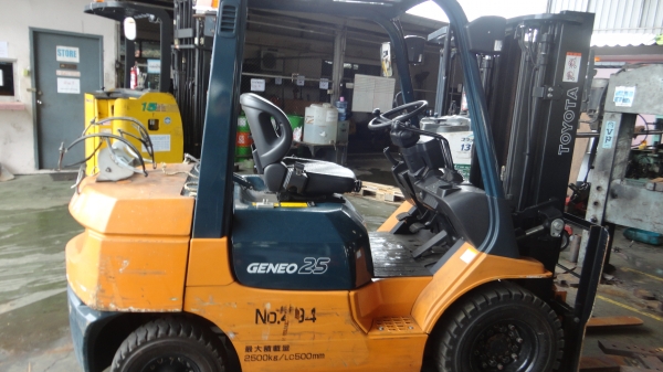 ขาย toyota 7fg25 เกียร์ ออโต้ แก็ส + นํ้ามัน